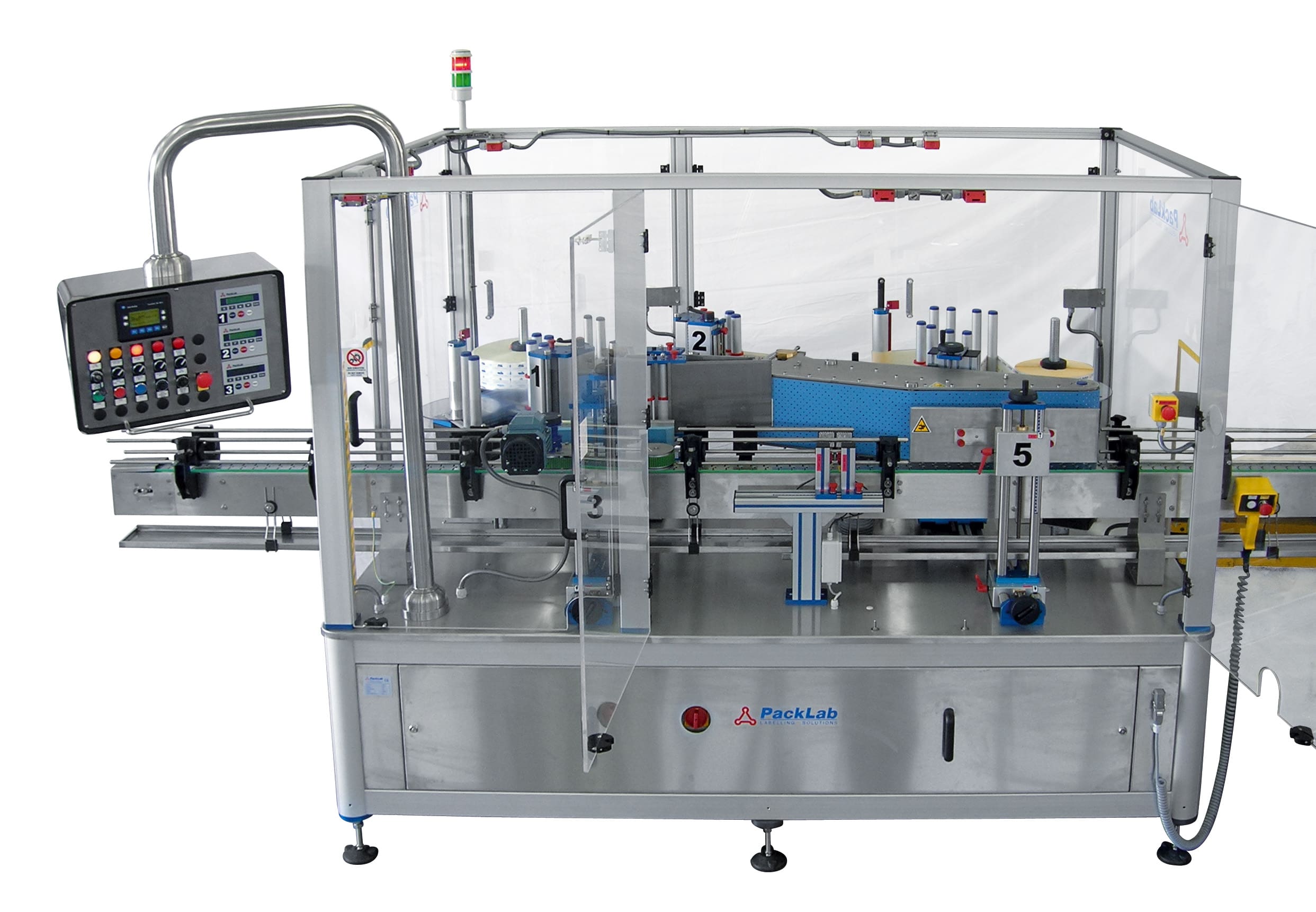 P.E. LABELLERS “CALIX” LABELLING MACHINE BY PACKLAB, FOR WINE