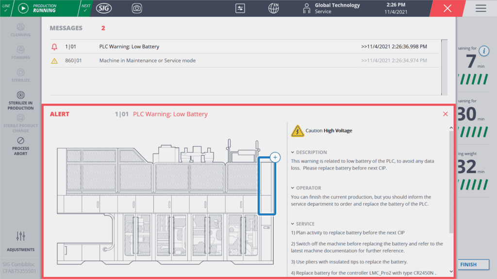 SIG NEO, l’HMI creata con zenon Software Platform, che rende intuitive le operazione di