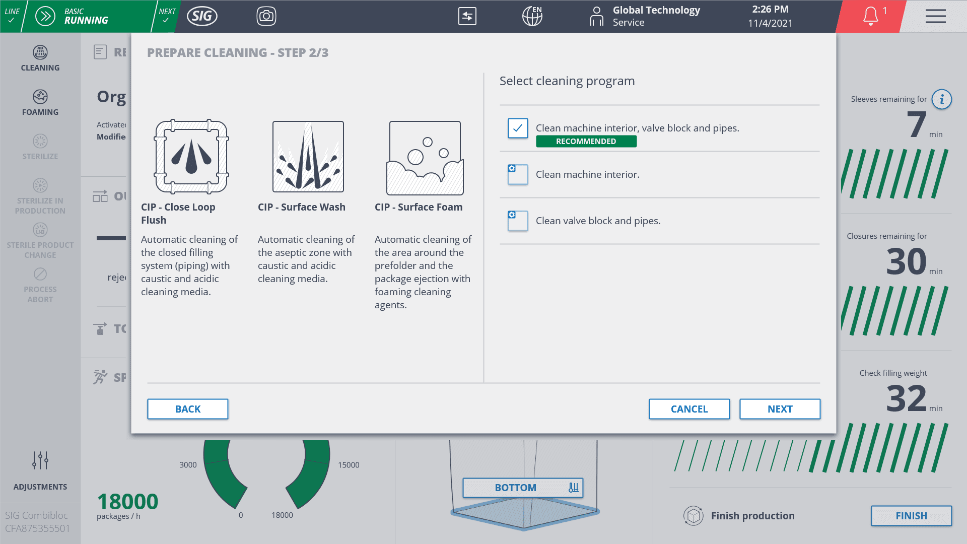 SIG NEO, l’HMI creata con zenon Software Platform, che rende intuitive le operazione di